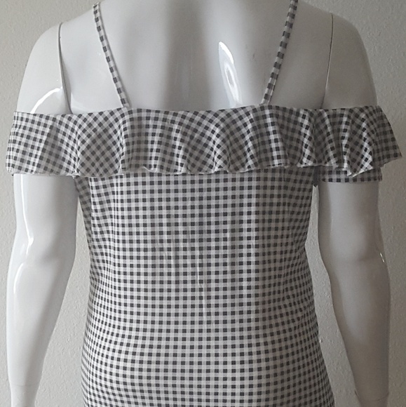 Black Gingham Sun Dress - Picture 4 of 5